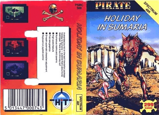 Holiday in Sumaria box art for ZX Spectrum